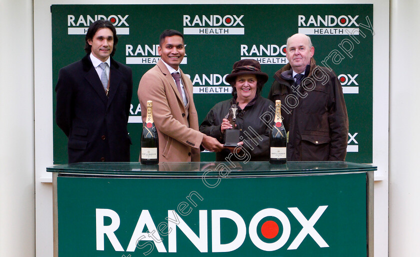 Ramses-De-Teillee-0009 
 Presentation to John White & Anne Underhill for The Randox Health Novices Hurdle won by RAMSES DE TEILLEE
Cheltenham 26 Oct 2019 - Pic Steven Cargill / Racingfotos.com