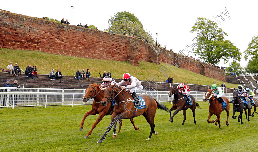 No-Lippy-0001 
 NO LIPPY (nearside, P J McDonald) beats LIHOU (left) in The Stellar Group Lily Agnes Stakes Chester 9 May 2018 - Pic Steven Cargill / Racingfotos.com