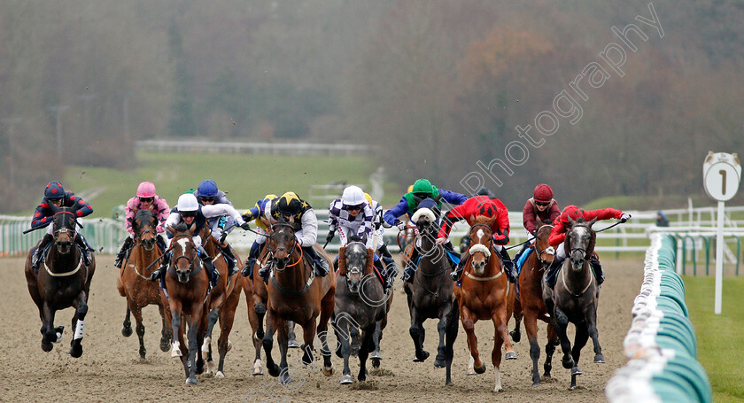 Take-Two-0001 
 TAKE TWO (3rd left, Martin Harley) beats MISS LIGURIA (2nd left) TOP BEAK (left) VOLPONE JELOIS (4th right) SUFI (2nd right) and ERINYES (right) in The Betway Casino Handicap Lingfield 13 Dec 2017 - Pic Steven Cargill / Racingfotos.com