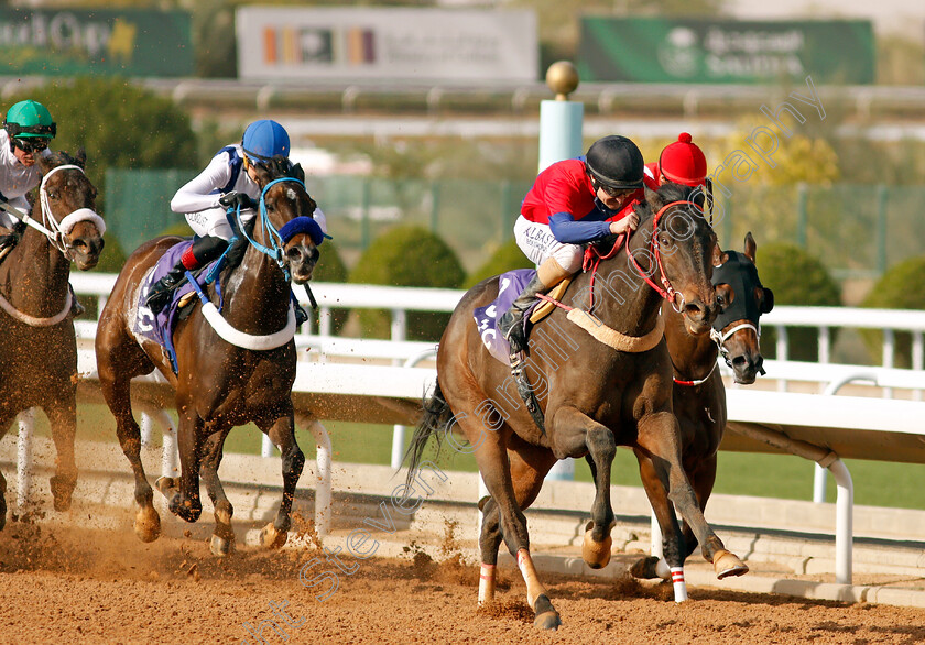 Alnashaas-0006 
 ALNASHAAS (Shane Foley) wins The STC International Jockeys Challenge Round 1
King Abdulaziz RaceCourse, Riyadh, Saudi Arabia 25 Feb 2022 - Pic Steven Cargill / Racingfotos.com