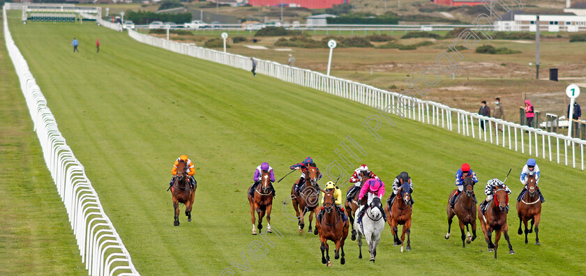 Aristocratic-Lady-0002 
 ARISTOCRATIC LADY (yellow, Andrea Atzeni) wins The Sky Sports Racing Sky 415 Handicap
Yarmouth 15 Jul 2020 - Pic Steven Cargill / Racingfotos.com