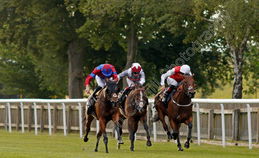 Lovely-Breeze-0001 
 LOVELY BREEZE (left, James Doyle) beats NIGHT NARCISSUS (right) and BIMBLE (centre) in The Rich Energy Two Drinks One Taste Fillies Handicap
Newmarket 25 Jun 2021 - Pic Steven Cargill / Racingfotos.com