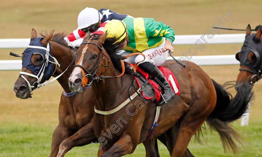 Recon-Mission-0005 
 RECON MISSION (nearside, Tom Marquand) beats IMPEACH (farside) in The Oxshott Handicap
Sandown 21 Jul 2022 - Pic Steven Cargill / Racingfotos.com