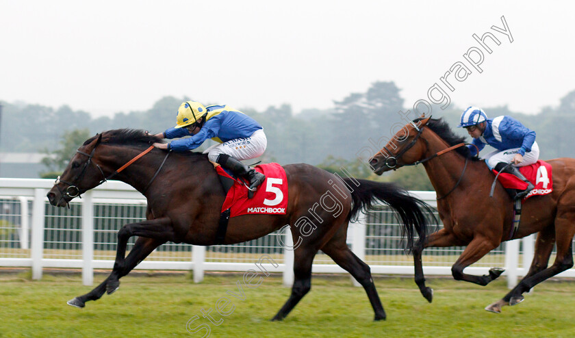 Poet s-Word-0007 
 POET'S WORD (Ryan Moore) beats LARAAIB (right) in The Matchbook Brigadier Gerard Stakes Sandown 24 May 2018 - Pic Steven Cargill / Racingfotos.com