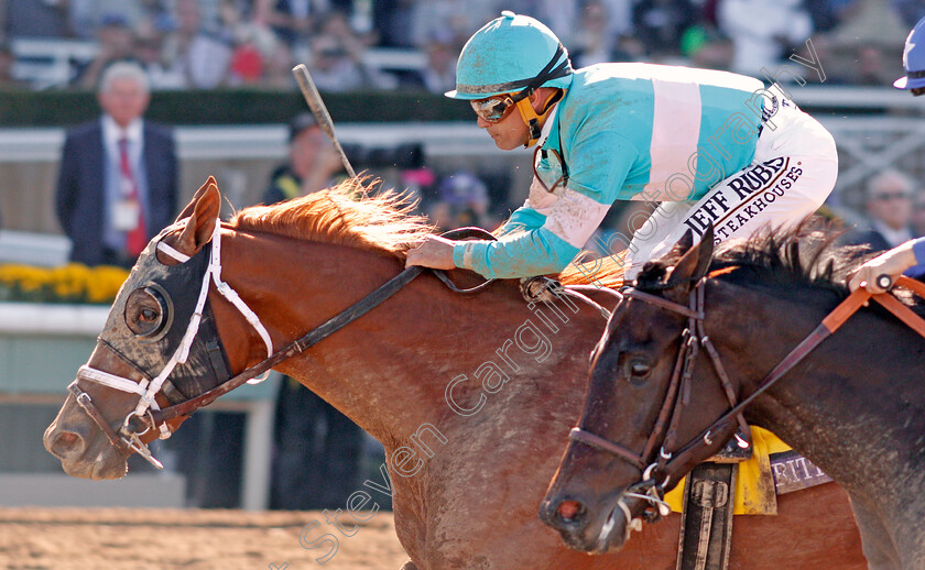 British-Idiom-0008 
 BRITISH IDIOM (Javier Castellano) wins The Breeders' Cup Juvenile Fillies
Santa Anita USA 1 Nov 2019 - Pic Steven Cargill / Racingfotos.com