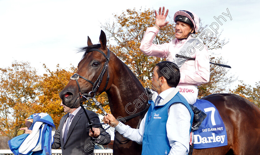 Too-Darn-Hot-0019 
 TOO DARN HOT (Frankie Dettori) after The Darley Dewhurst Stakes
Newmarket 13 Oct 2018 - Pic Steven Cargill / Racingfotos.com