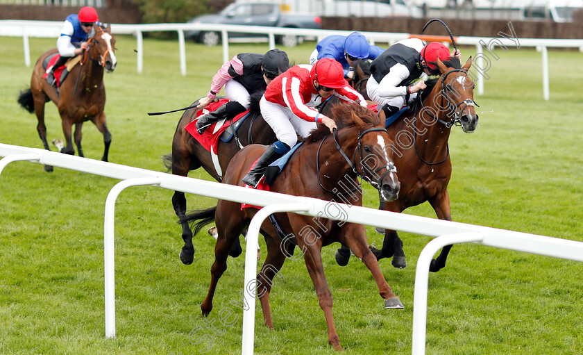 Jamih-0003 
 JAMIH (Nicky Mackay) beats MARECHAL NEY (right) in The Randox Health British EBF Maiden Stakes
Sandown 16 Jun 2018 - Pic Steven Cargill / Racingfotos.com