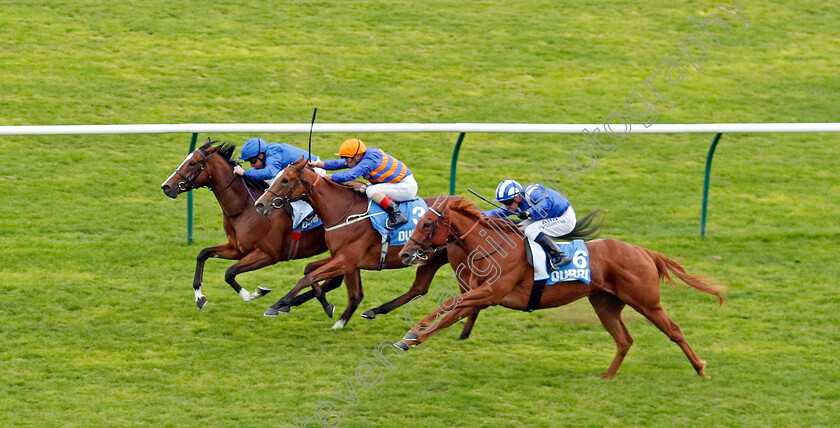 Dream-Of-Love-0002 
 DREAM OF LOVE (farside, William Buick) beats HEY LYLA (centre) and MUBHIJAH (nearside) in The Godolphin Under Starters Orders Maiden Fillies Stakes Div1
Newmarket 7 Oct 2022 - Pic Steven Cargill / Racingfotos.com