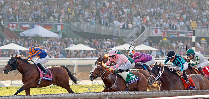 Nobals-0005 
 NOBALS (right, Gerardo Corrales) beats LIVE IN THE DREAM (centre) and AESOP'S FABLES (left) in The Breeders' Cup Turf Sprint
Santa Anita 4 Nov 2023 - pic Steven Cargill / Racingfotos.com