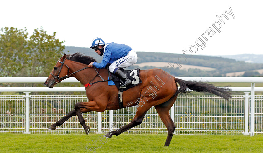 Modmin-0003 
 MODMIN (Jim Crowley) wins The Ladbrokes Supporting Children With Cancer UK Novice Stakes - Jim Crowley's 2000th winner in the UK
Goodwood 30 Aug 2020 - Pic Steven Cargill / Racingfotos.com