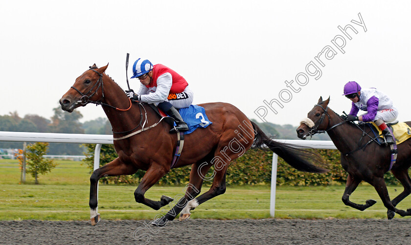 Knockout-Blow-0001 
 KNOCKOUT BLOW (Silvestre De Sousa) wins The Better Odds With Matchbook Novice Auction Stakes Kempton 25 Sep 2017 - Pic Steven Cargill / Racingfotos.com