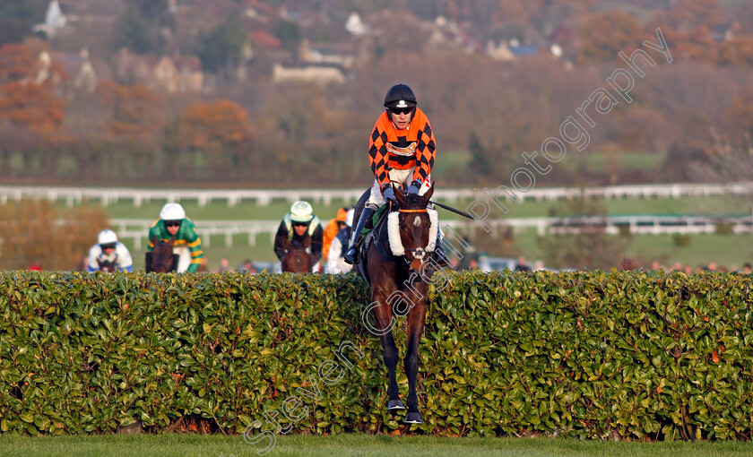 Kingswell-Theatre-0004 
 KINGSWELL THEATRE (Tom Scudamore) wins The Glenfarclas Cross Country Handicap Chase Cheltenham 17 Nov 2017 - Pic Steven Cargill / Racingfotos.com