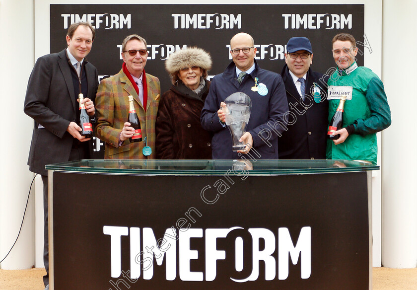 Kildisart-0009 
 Presentation to Simon Munir, Ben Pauling and Daryl Jacob for The Timeform Novices Handicap Chase won by KILDISART
Cheltenham 26 Jan 2019 - Pic Steven Cargill / Racingfotos.com