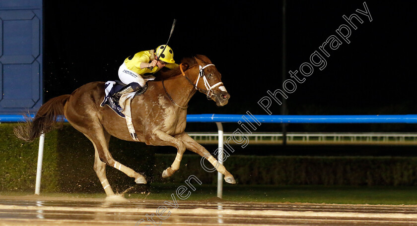 Prince-Eiji-0003 
 PRINCE EIJI (Sam Hitchcott) wins The Firebreak Stakes
Meydan 27 Jan 2023 - Pic Steven Cargill / Racingfotos.com