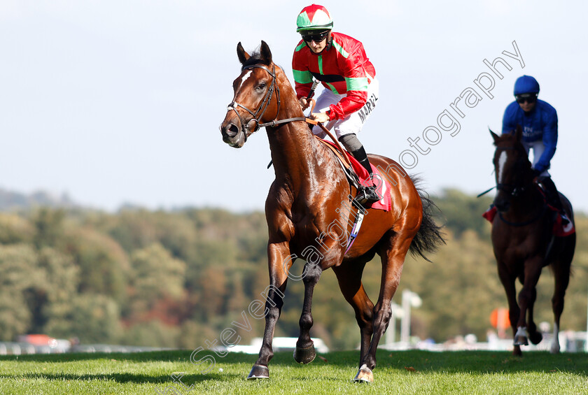 Flying-Dragon-0001 
 FLYING DRAGON (Tom Marquand) before winning The Smarkets EBF Novice Stakes
Sandown 19 Sep 2018 - Pic Steven Cargill / Racingfotos.com