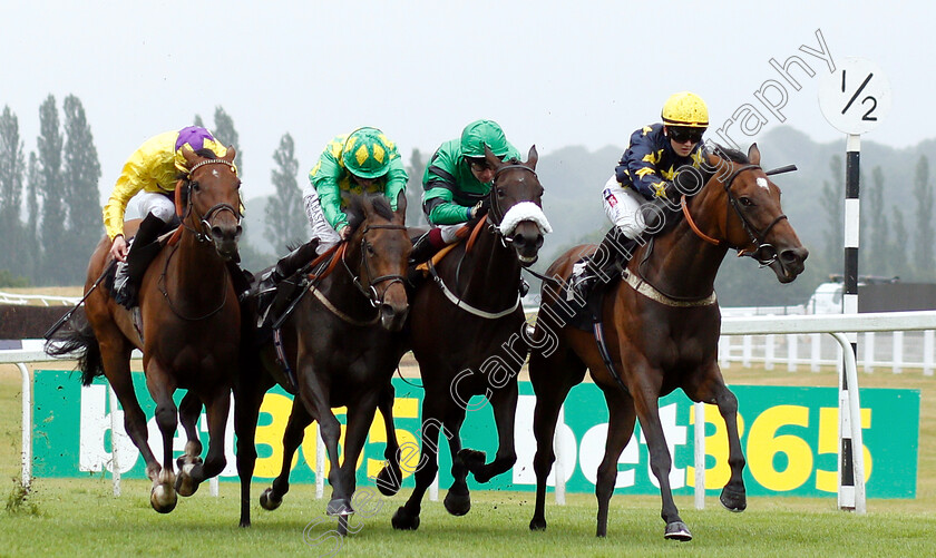 Jedhi-0001 
 JEDHI (2nd left, Ryan Moore) beats POINT IN TIME (right) LORELINA (2nd right) and SEA OF FAITH (left) in The Ross Brooke Chartered Accountants Fillies Handicap
Newbury 19 Jul 2019 - Pic Steven Cargill / Racingfotos.com