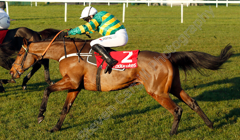 Champ-0002 
 CHAMP (Barry Geraghty) wins The Ladbrokes Novices Chase
Newbury 29 Nov 2019 - Pic Steven Cargill / Racingfotos.com