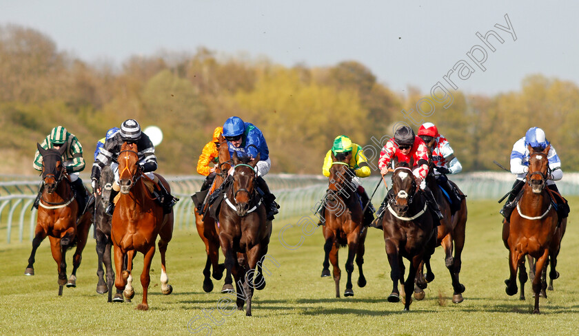 Kalma-0001 
 KALMA (blue, Tom Queally) wins The Follow @racingtv On Twitter Handicap
Nottingham 17 Apr 2021 - Pic Steven Cargill / Racingfotos.com