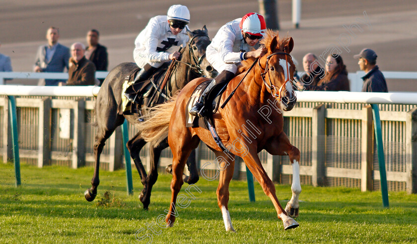 Lawful-Command-0001 
 LAWFUL COMMAND (Louis Steward) wins The Jean Bucknell A Lifetime In Racing Nursery
Newmarket 20 Oct 2021 - Pic Steven Cargill / Racingfotos.com