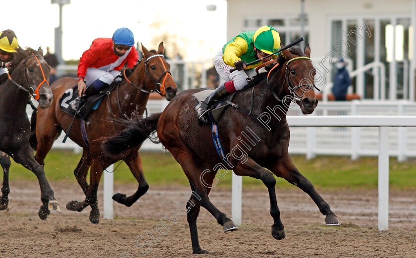 Eagles-Dare-0003 
 EAGLES DARE (Oisin Murphy) wins The tote Placepot Your First Bet Nursery
Chelmsford 15 Oct 2020 - Pic Steven Cargill / Racingfotos.com