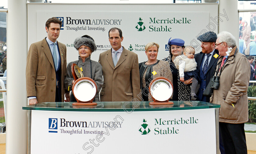 The-Storyteller-0007 
 Presentation to Mrs Pat Sloan and family for The Brown Advisory & Merriebelle Stable Plate Handicap Chase Cheltenham 15 Mar 2018 - Pic Steven Cargill / Racingfotos.com