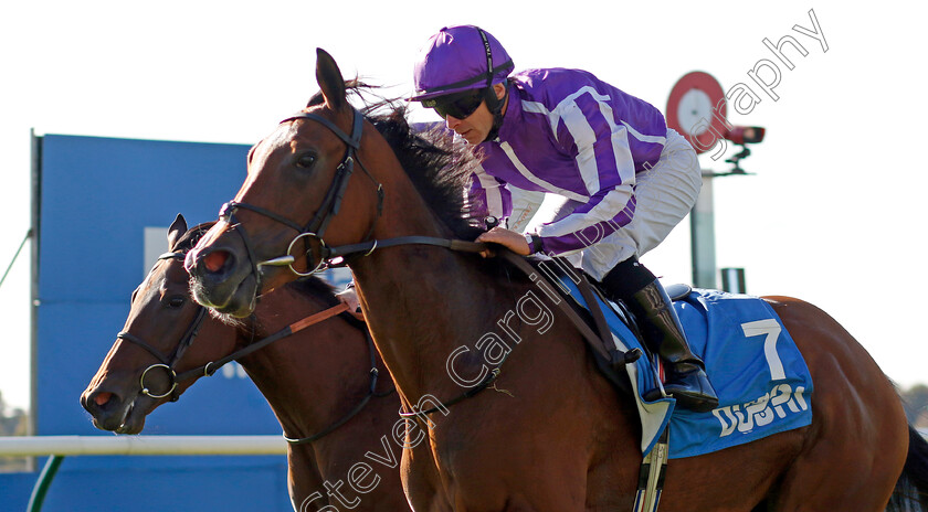 Merrily-0002 
 MERRILY (Wayne Lordan) wins The Godolphin Lifetime Care Oh So Sharp Stakes
Newmarket 11 Oct 2024 - pic Steven Cargill / Racingfotos.com