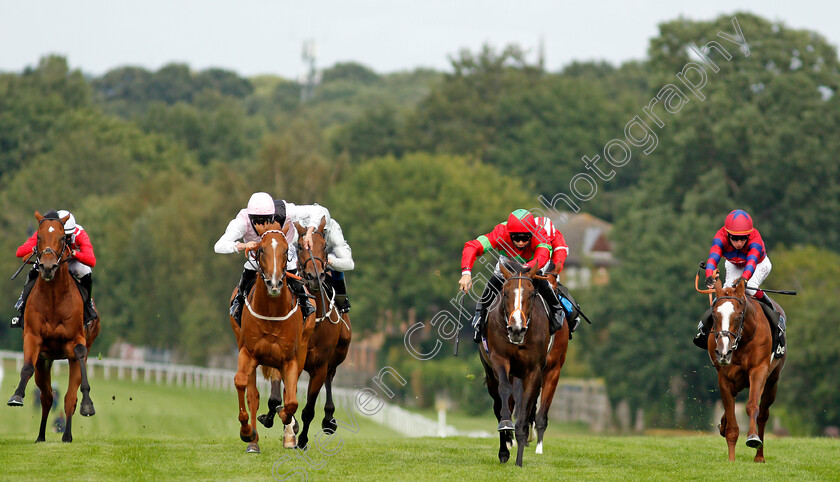 Etonian-0004 
 ETONIAN (2nd right, Pat Dobbs) beats APOLLO ONE (2nd left) KING VEGA (right) and DINOO (left) in The Betway Solario Stakes
Sandown 23 Aug 2020 - Pic Steven Cargill / Racingfotos.com