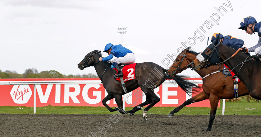 Devoted-Queen-0004 
 DEVOTED QUEEN (William Buick) wins The Virgin Bet Daily Extra Places British EBF Fillies Conditions Stakes
Kempton 6 Apr 2024 - Pic Steven Cargill / Racingfotos.com