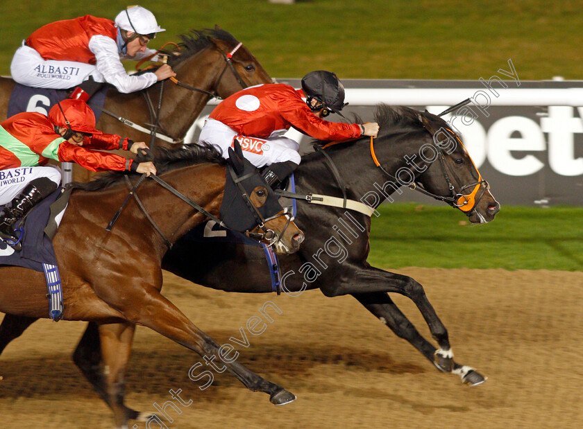 Tilaawah-0006 
 TILAAWAH (Tyler Heard) wins The Get Your Ladbrokes Daily Odds Boost Nursery
Wolverhampton 24 Nov 2020 - Pic Steven Cargill / Racingfotos.com