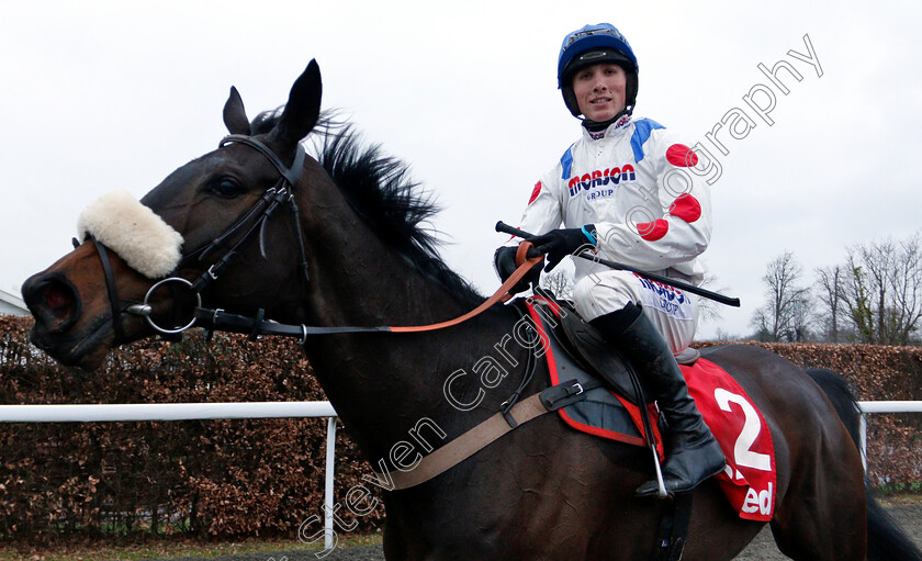 Clan-Des-Obeaux-0013 
 CLAN DES OBEAUX (Harry Cobden) after The 32Red King George VI Chase
Kempton 26 Dec 2018 - Pic Steven Cargill / Racingfotos.com