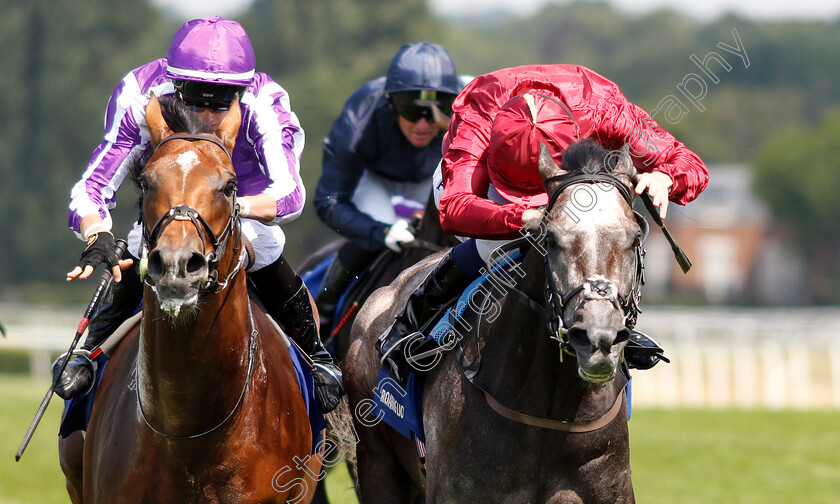 Roaring-Lion-0013 
 ROARING LION (right, Oisin Murphy) beats SAXON WARRIOR (left) in The Coral Eclipse Stakes
Sandown 7 Jul 2018 - Pic Steven Cargill / Racingfotos.com