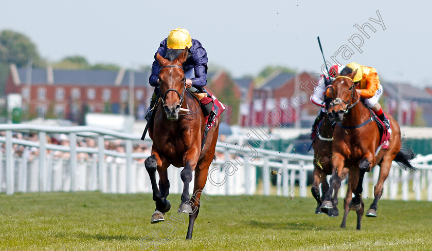 Crystal-Ocean-0001 
 CRYSTAL OCEAN (Ryan Moore) wins The Al Rayyan Stakes Newbury 19 May 2018 - PIc Steven Cargill / Racingfotos.com