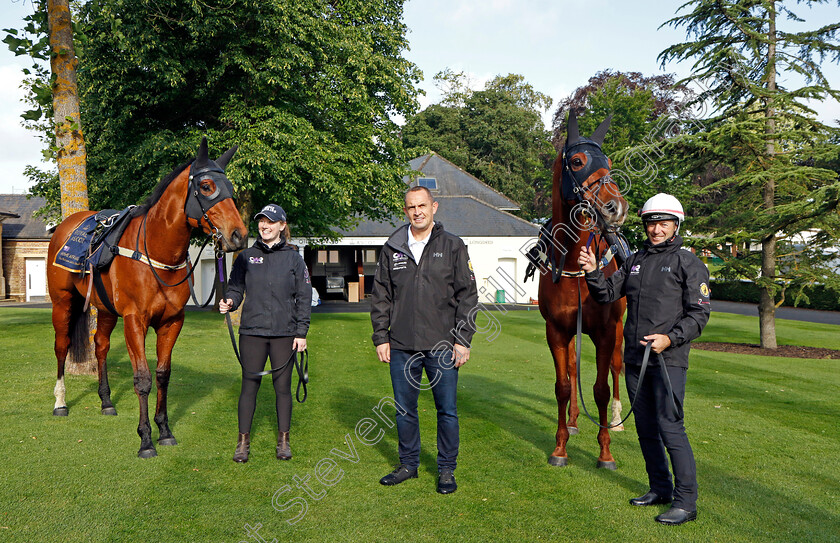 Home-Affairs-and-Nature-Strip-0002 
 HOME AFFAIRS (left) and NATURE STRIP (right) with trainer Chris Waller - Australia to Ascot, preparing for the Royal Meeting.
Ascot 10 Jun 2022 - Pic Steven Cargill / Racingfotos.com