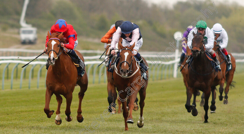 La-Lune-0001 
 LA LUNE (left, David Probert) beats FREYJA (centre) in The British EBF Supporting Racing To School Nottinghamshire Oaks Stakes
Nottingham 27 Apr 2021 - Pic Steven Cargill / Racingfotos.com