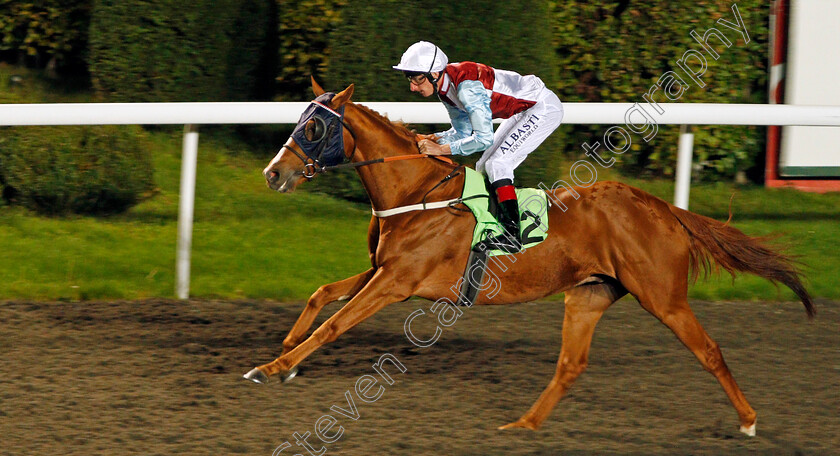 St-Andrews-0002 
 ST ANDREWS (Adam Kirby) wins The Darren Ward 50th Birthday Handicap Kempton 4 Oct 2017 - Pic Steven Cargill / Racingfotos.com