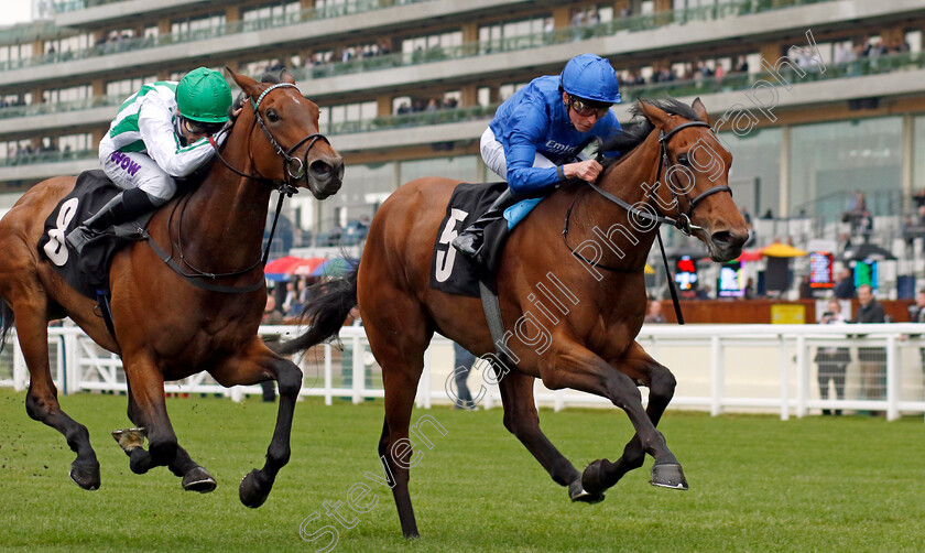 Diamond-Rain-0004 
 DIAMOND RAIN (William Buick) beats SHAHA (left) in The Darley British EBF Fillies Novice Stakes
Ascot 1 May 2024 - Pic Steven Cargill / Racingfotos.com