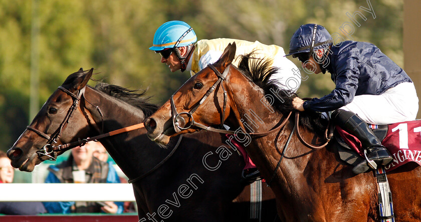 Villa-Marina-0006 
 VILLA MARINA (Olivier Peslier) beats FLEETING (right) in The Prix de l'Opera
Longchamp 6 Oct 2019 - Pic Steven Cargill / Racingfotos.com