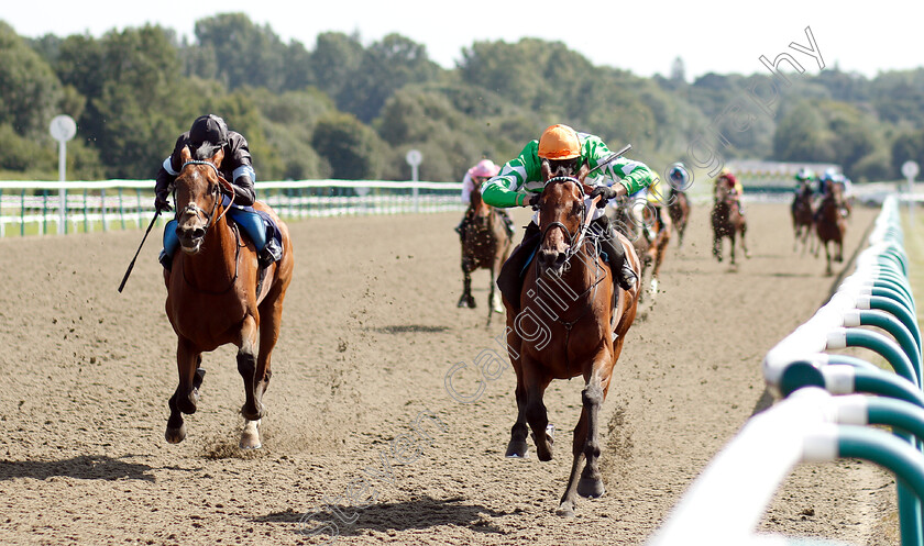 Distant-Chimes-0001 
 DISTANT CHIMES (Luke Morris) beats ZUBA (left) in The Fleetweather Ocean Routing Services Handicap
Sandown 24 Jul 2019 - Pic Steven Cargill / Racingfotos.com