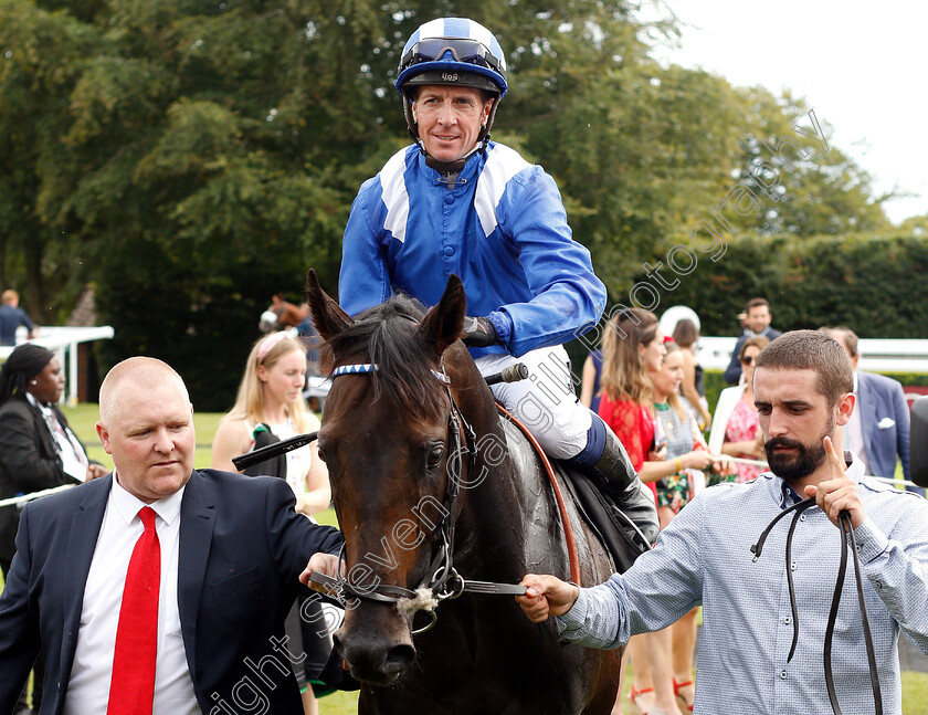 Khaadem-0012 
 KHAADEM (Jim Crowley) after The Unibet Stewards Cup
Goodwood 3 Aug 2019 -Pic Steven Cargill / Racingfotos.com