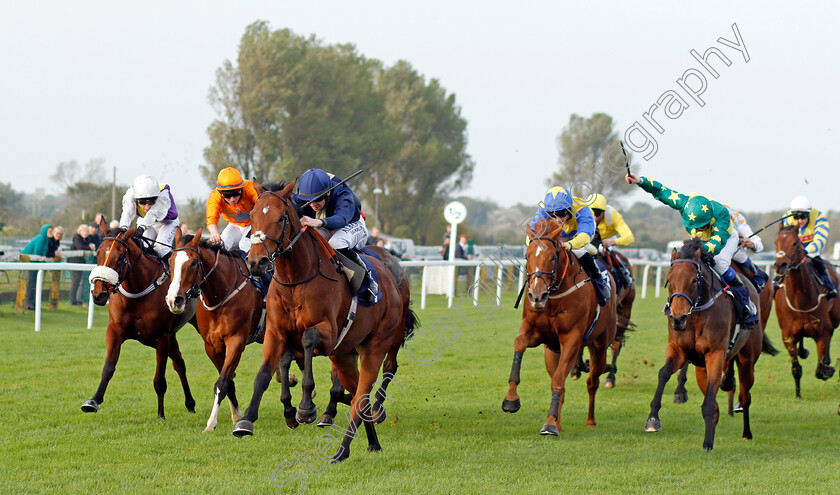 Pillars-Of-Earth-0002 
 PILLARS OF EARTH (3rd left, Jack Mitchell) beats VOI (right) in The Cazoo Handicap
Yarmouth 19 Oct 2021 - Pic Steven Cargill / Racingfotos.com