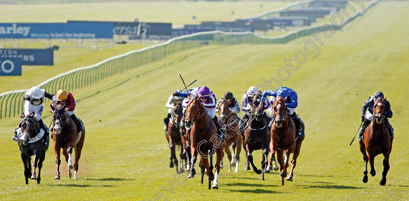 Saxon-Warrior-0007 
 SAXON WARRIOR (centre, Donnacha O'Brien) beats TIP TWO WIN (left) and MASAR (2nd right) in The Qipco 2000 Guineas Newmarket 5 May 2018 - Pic Steven Cargill / Racingfotos.com