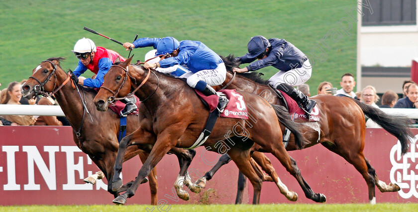 Victor-Ludorum-0004 
 VICTOR LUDORUM (Mickael Barzalona) beats ALSON (left) in The Qatar Prix Jean-Luc Lagadere
Longchamp 6 Oct 2019 - Pic Steven Cargill / Racingfotos.com