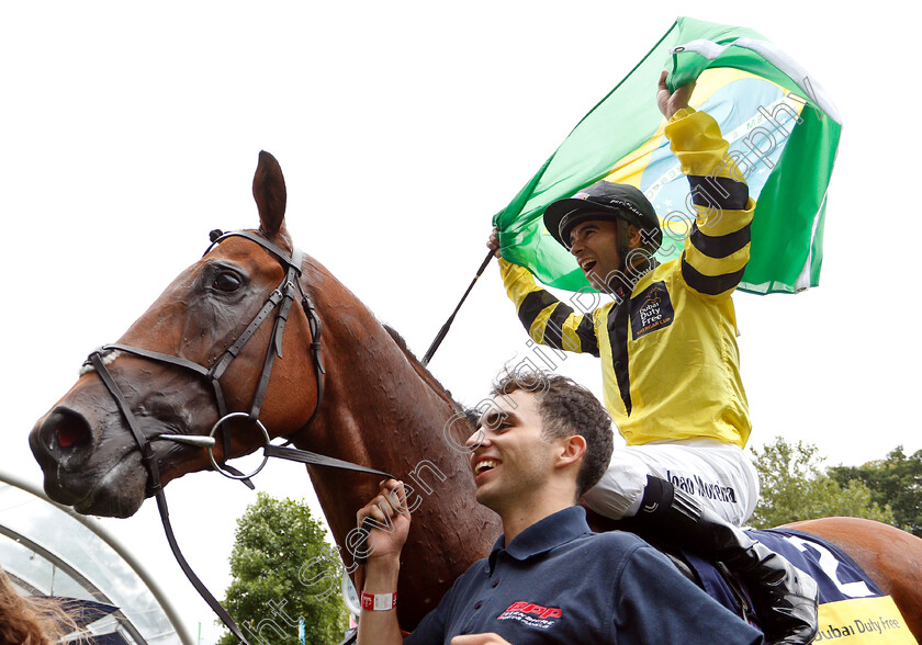 Berkshire-Blue-0011 
 BERKSHIRE BLUE (Joao Moreira) after The Dubai Duty Free Shergar Cup Classic
Ascot 11 Aug 2018 - Pic Steven Cargill / Racingfotos.com