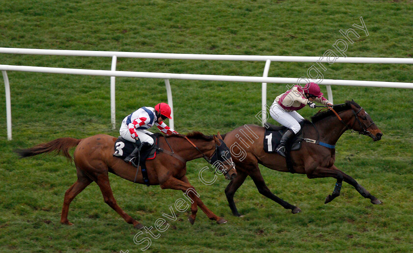 Master-Baker-0005 
 MASTER BAKER (right, Jo Supple) beats SOUTHFIELD VIC (left) in The BJP Insurance Brokers Open Hunters Chase
Newbury 22 Mar 2019 - Pic Steven Cargill / Racingfotos.com