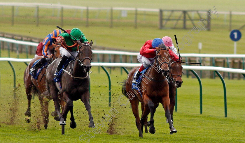 Juliet-Capulet-0001 
 JULIET CAPULET (right, Frankie Dettori) beats NYALETI (left) in The Shadwell Rockfel Stakes Newmarket 29 Sep 2017 - Pic Steven Cargill / Racingfotos.com