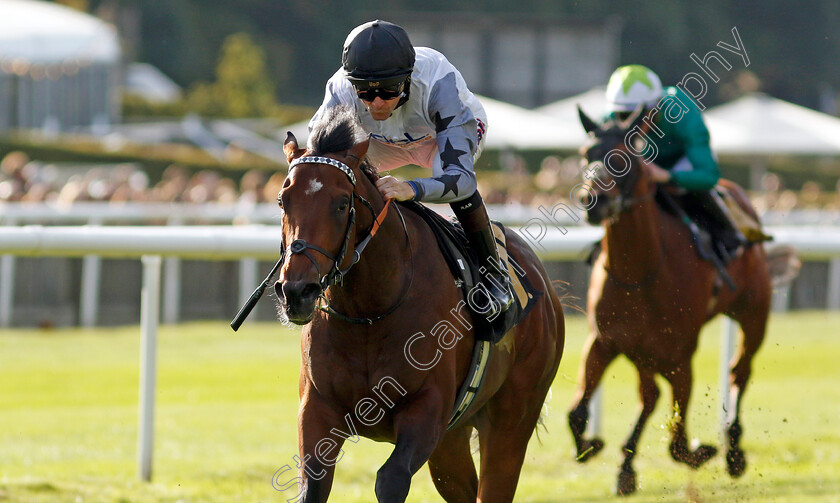 Righthere-Rightnow-0004 
 RIGHTHERE RIGHTNOW (Robert Havlin) wins The Maritime Cargo Services Road Haulage Hustle EBF Newcomers Maiden Stakes
Newmarket 9 Aug 2024 - Pic Steven Cargill / Racingfotos.com