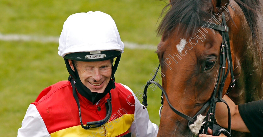 The-Game-Is-On-0008 
 GUY MITCHELL, one eyed racecourse doctor, after winning the Gay Kindersley Amateur Jockeys' Handicap aboard THE GAME IS ON 
Goodwood 30 Aug 2020 - Pic Steven Cargill / Racingfotos.com