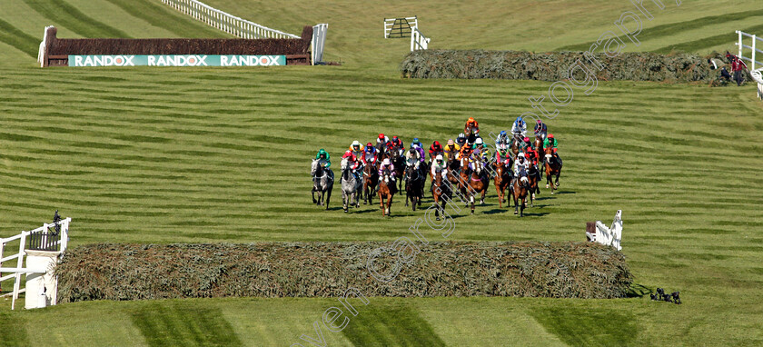 Livelovelaugh-0001 
 LIVELOVELAUGH (Patrick Mullins) leads towards The Chair in The Randox Topham Handicap Chase
Aintree 9 Apr 2021 - Pic Steven Cargill / Racingfotos.com