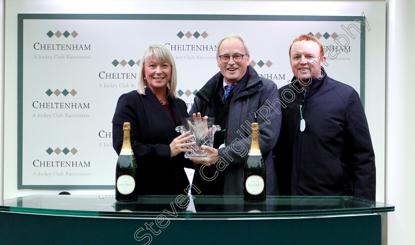 Count-Meribel-0007 
 Presentation to Charles Walker for The Steel Plate And Sections Novices Chase won by COUNT MERIBEL
Cheltenham 16 Nov 2018 - Pic Steven Cargill / Racingfotos.com