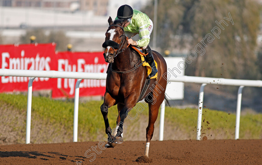 Galesburg-0004 
 GALESBURG (Richard Mullen) wins The Emirates A380 Handicap Jebel Ali, Dubai 9 Feb 2018 - Pic Steven Cargill / Racingfotos.com